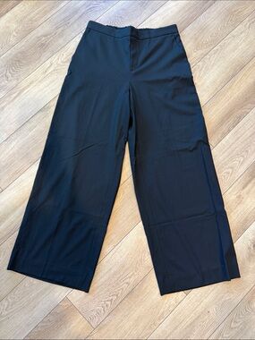 Banana Republic Black Wide-Leg Hayden Pants - size large